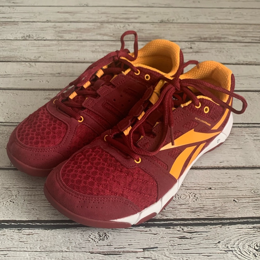 Reebok 3D Fuseframe Red/Yellow CrossFit Shoes 8